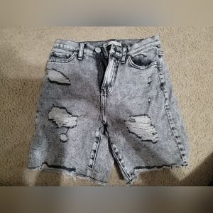 SO distressed Jean shorts